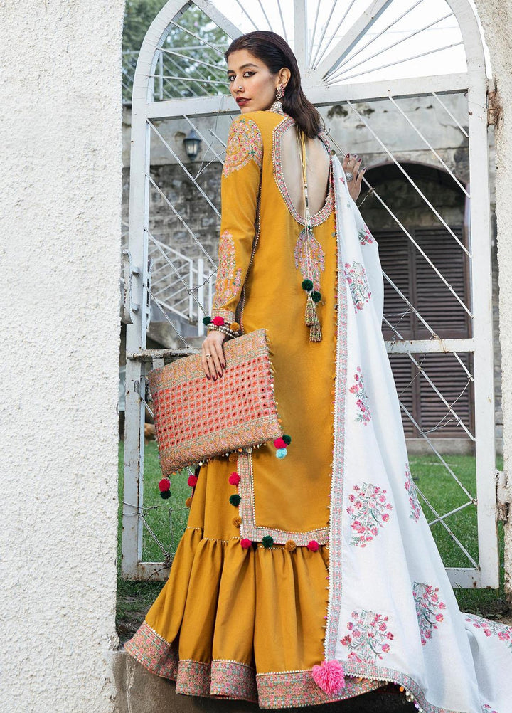 Hussain Rehar Embroidered Karandi Suits Unstitched 3 Piece HRR22AW Paras - Winter Collection