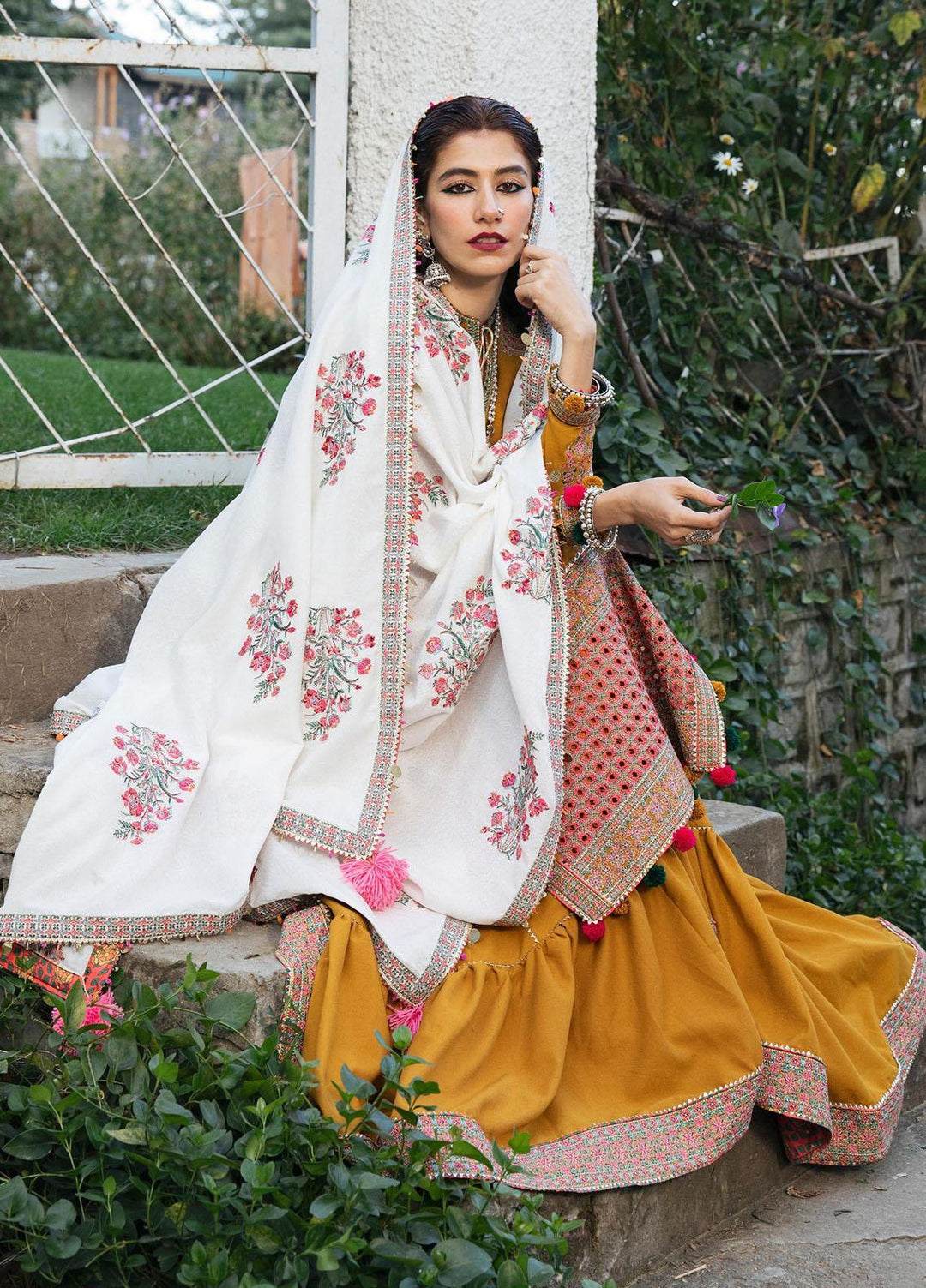 Hussain Rehar Embroidered Karandi Suits Unstitched 3 Piece HRR22AW Paras - Winter Collection