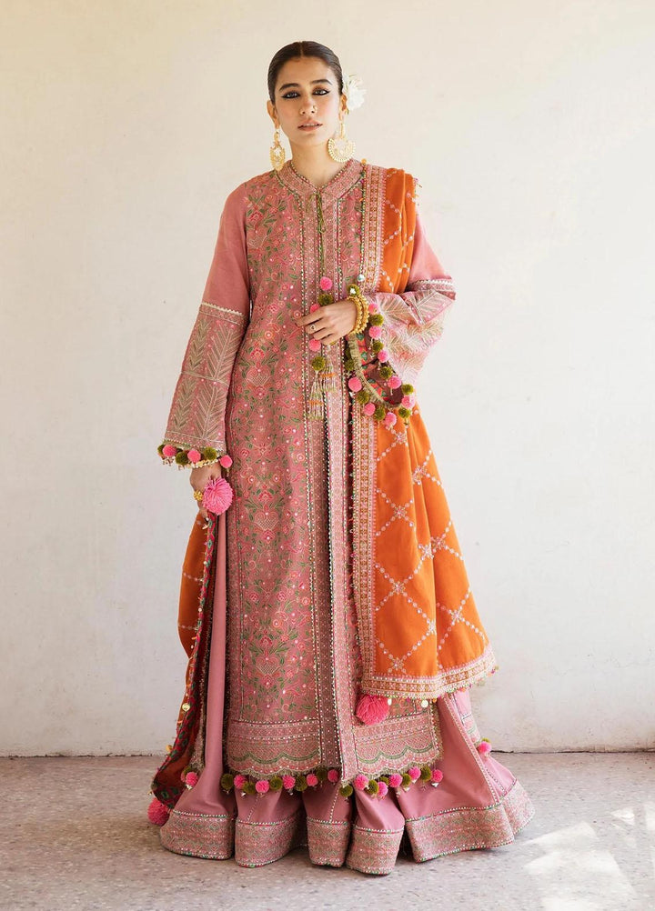 Hussain Rehar Embroidered Karandi Suits Unstitched 3 Piece HRR22AW Rehab - Winter Collection