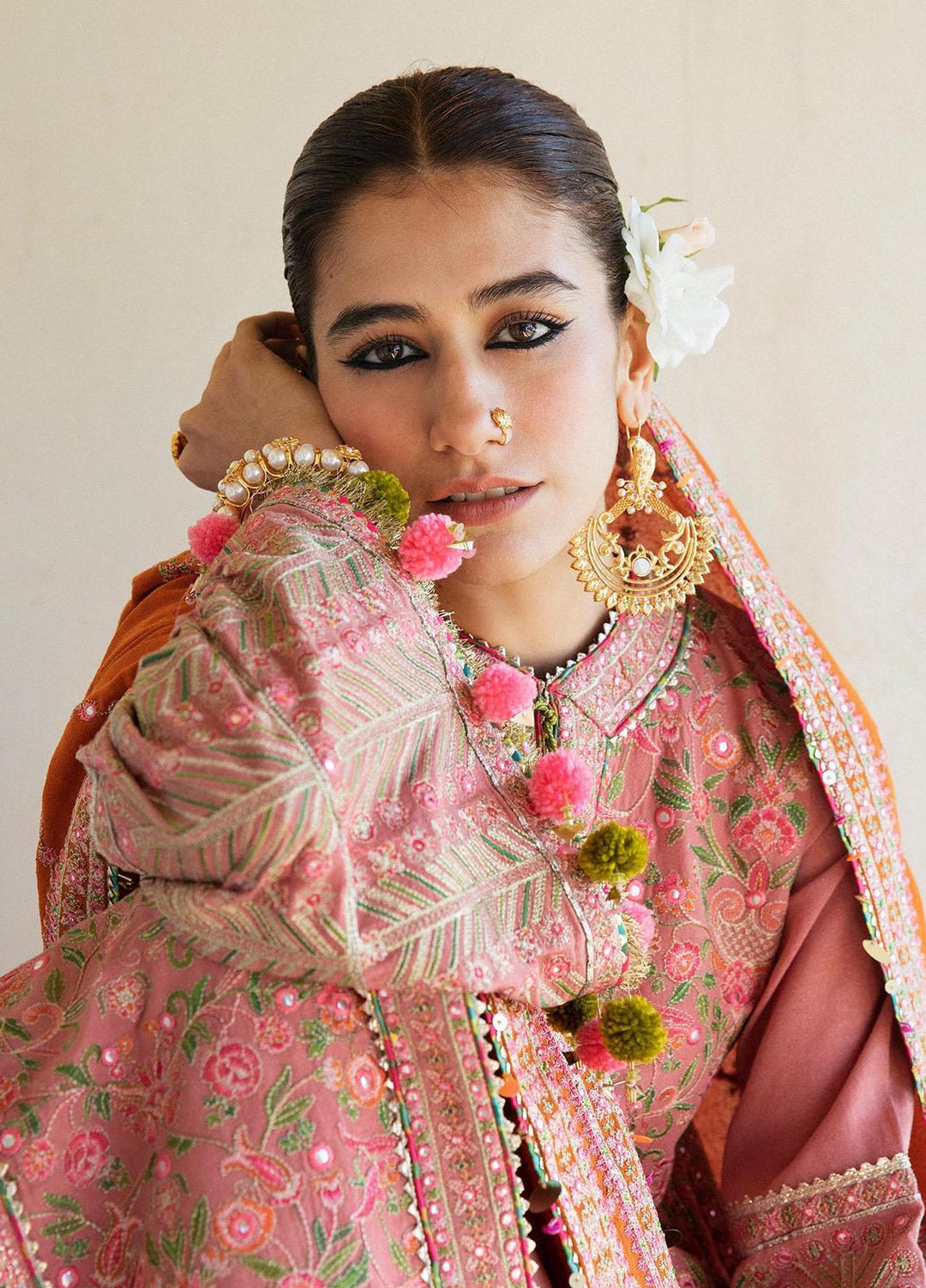 Hussain Rehar Embroidered Karandi Suits Unstitched 3 Piece HRR22AW Rehab - Winter Collection