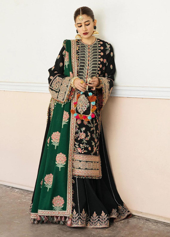 Hussain Rehar Embroidered Karandi Suits Unstitched 3 Piece HRR22AW Verde - Winter Collection