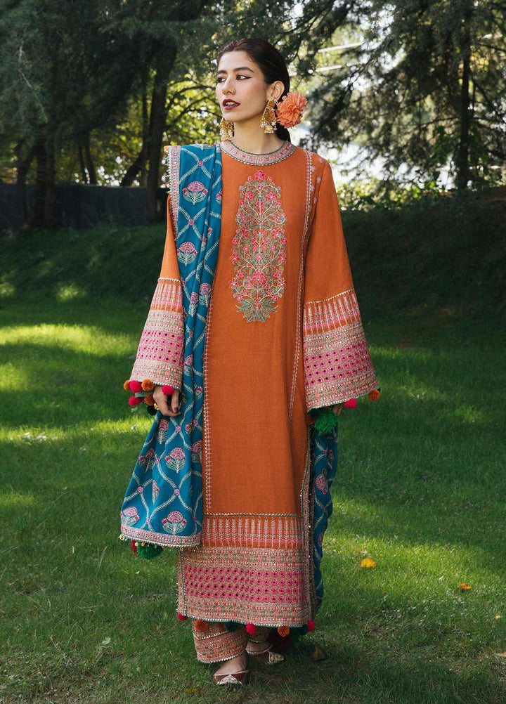 Hussain Rehar Embroidered Karandi Suits Unstitched 3 Piece HRR22AW Ziya - Winter Collection