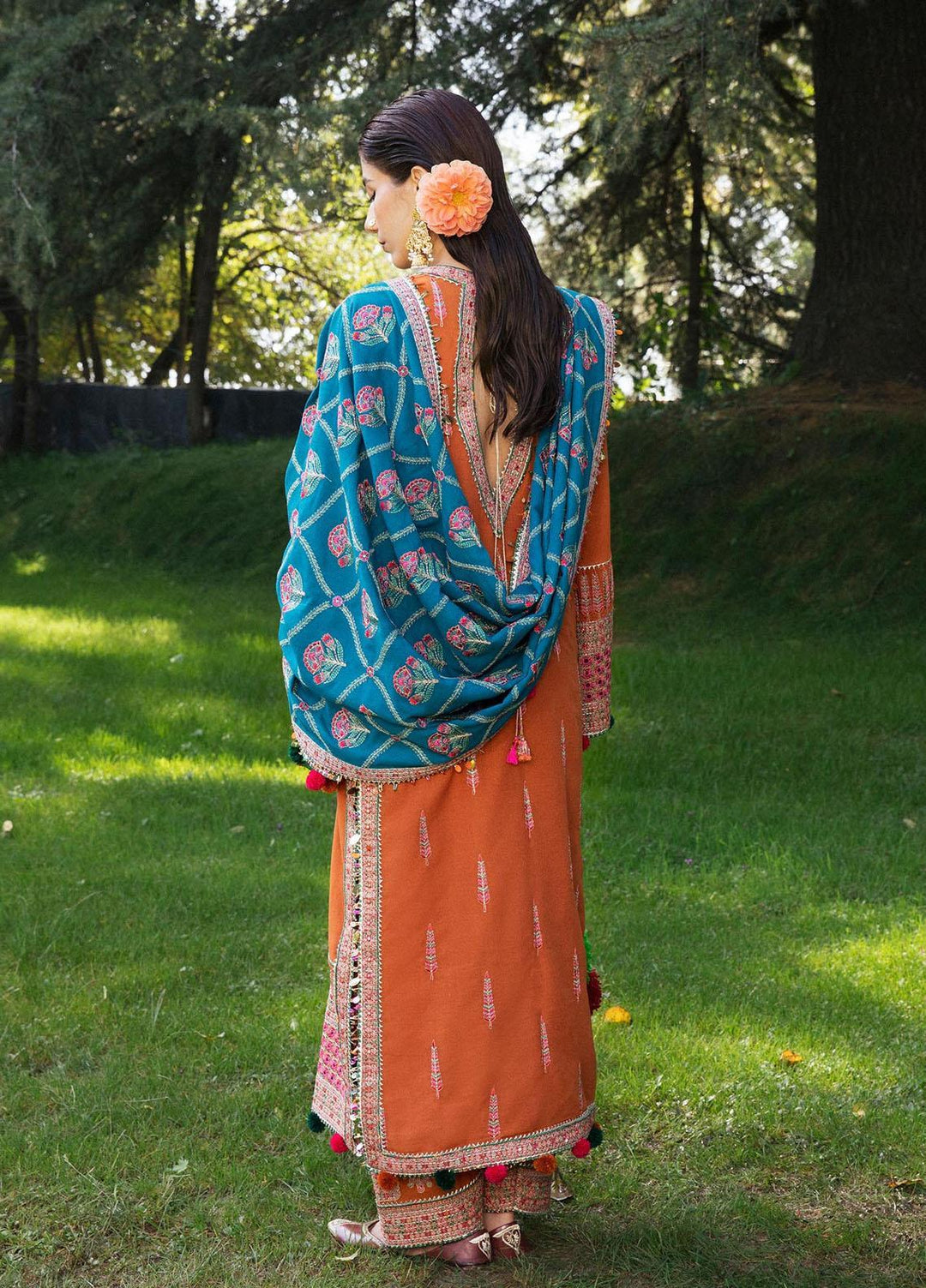 Hussain Rehar Embroidered Karandi Suits Unstitched 3 Piece HRR22AW Ziya - Winter Collection