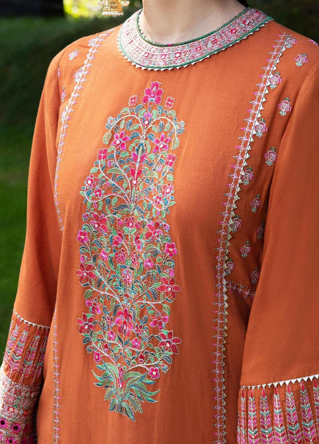Hussain Rehar Embroidered Karandi Suits Unstitched 3 Piece HRR22AW Ziya - Winter Collection