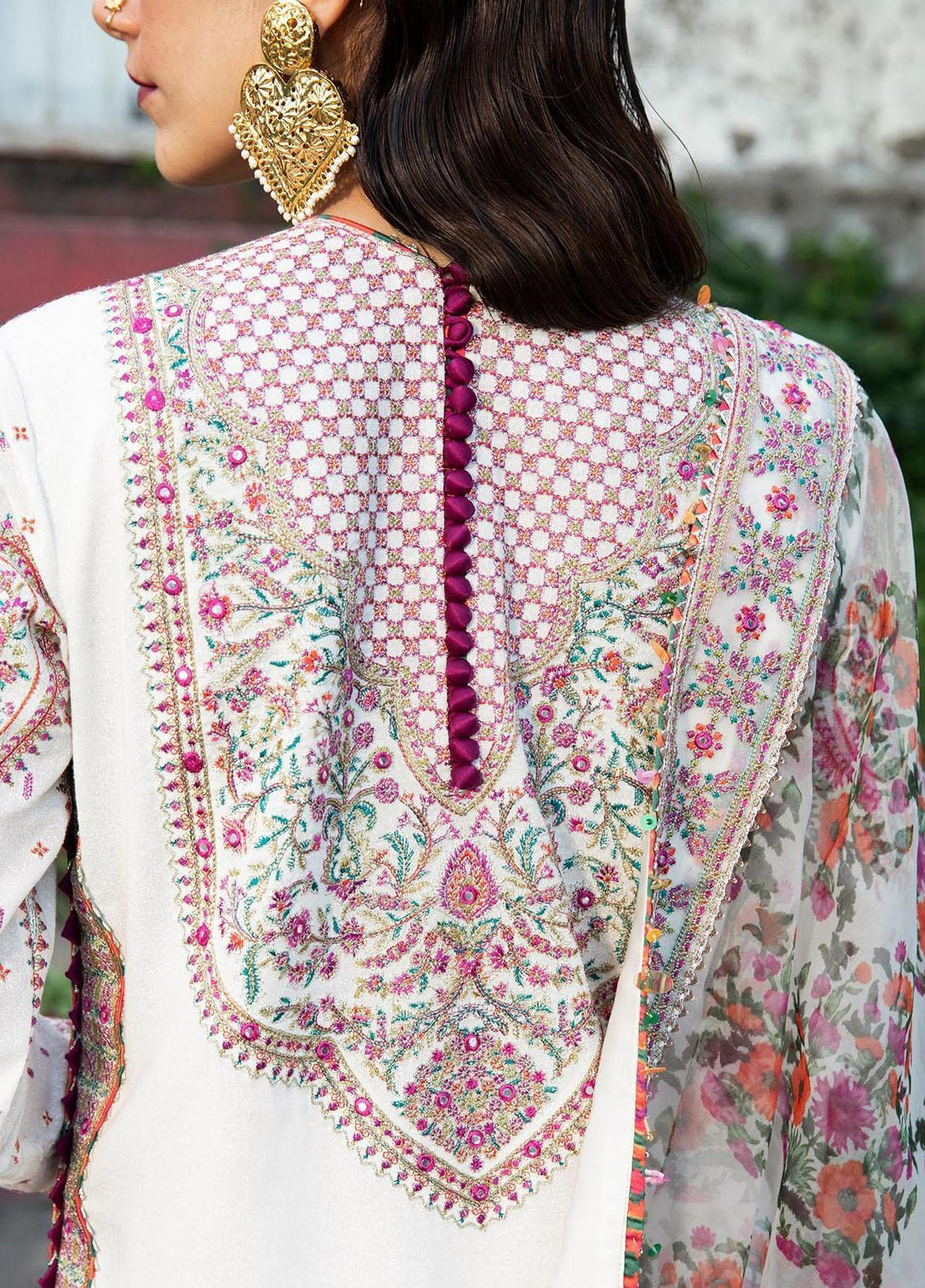 Hussain Rehar Embroidered Karandi Suits Unstitched 3 Piece HRR22AW Zoon - Winter Collection