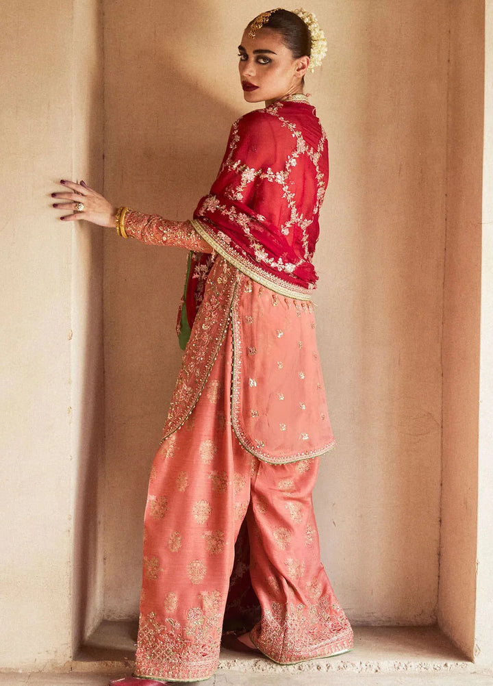 Hussain Rehar Embroidered Chiffon Suit Unstitched 3 Piece HRR24F Romawi - Formal Collection