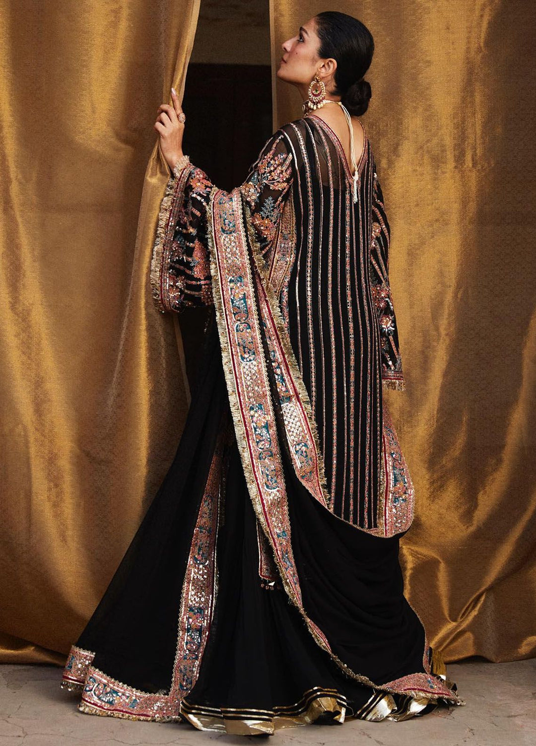 Hussain Rehar Embroidered Chiffon Suits Unstitched 3 Piece HRR24LF Tamam - Luxury Collection