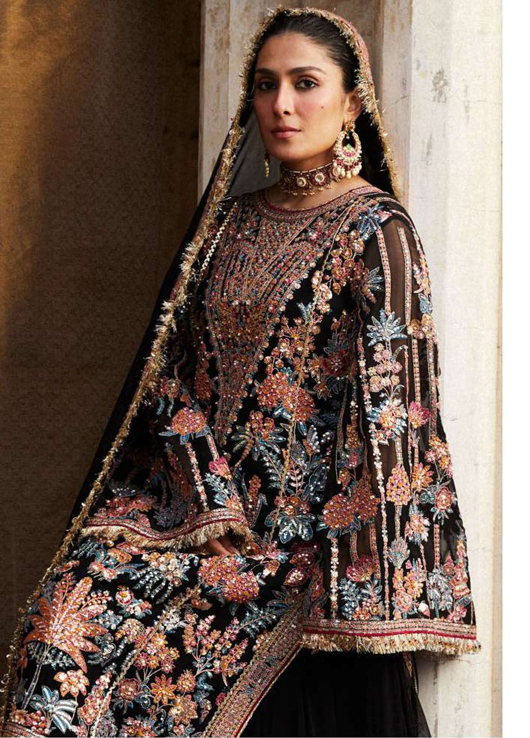 Hussain Rehar Embroidered Chiffon Suits Unstitched 3 Piece HRR24LF Tamam - Luxury Collection