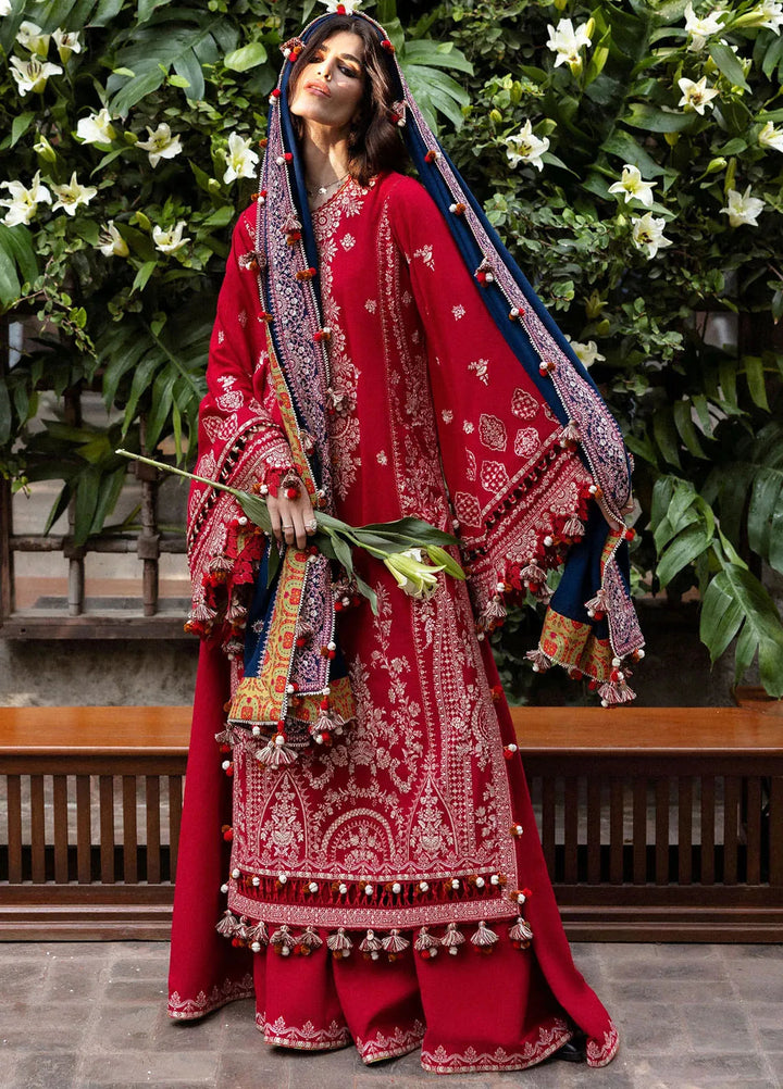 Hussain Rehar Embroidered Karandi Suit Unstitched 3 Piece HRR24W Aman - Winter Collection