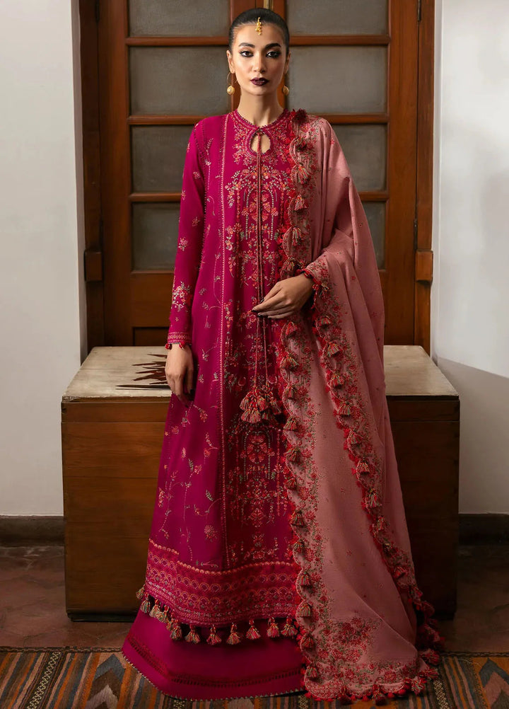 Hussain Rehar Embroidered Karandi Suit Unstitched 3 Piece HRR24W Amani - Winter Collection