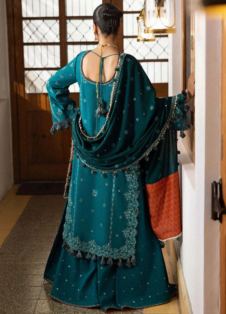 Hussain Rehar Embroidered Karandi Suit Unstitched 3 Piece HRR24W Durk - Winter Collection