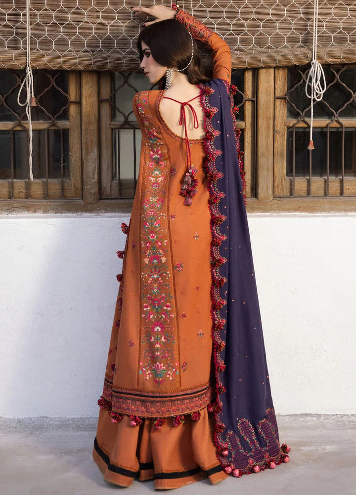Hussain Rehar Embroidered Karandi Suit Unstitched 3 Piece HRR24W Kamal - Winter Collection