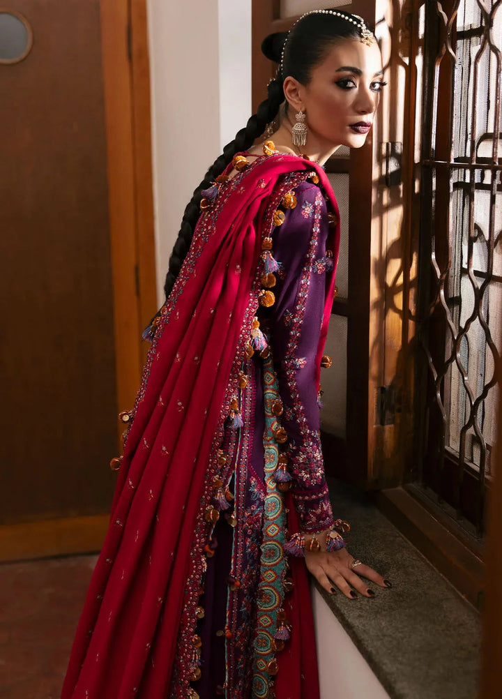 Hussain Rehar Embroidered Karandi Suit Unstitched 3 Piece HRR24W Liliana - Winter Collection