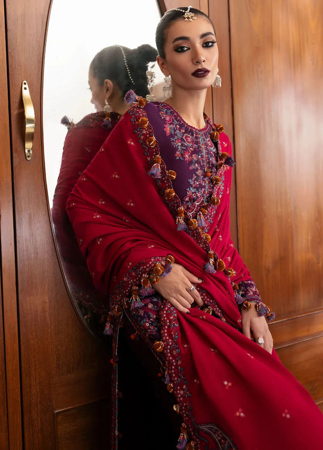 Hussain Rehar Embroidered Karandi Suit Unstitched 3 Piece HRR24W Liliana - Winter Collection