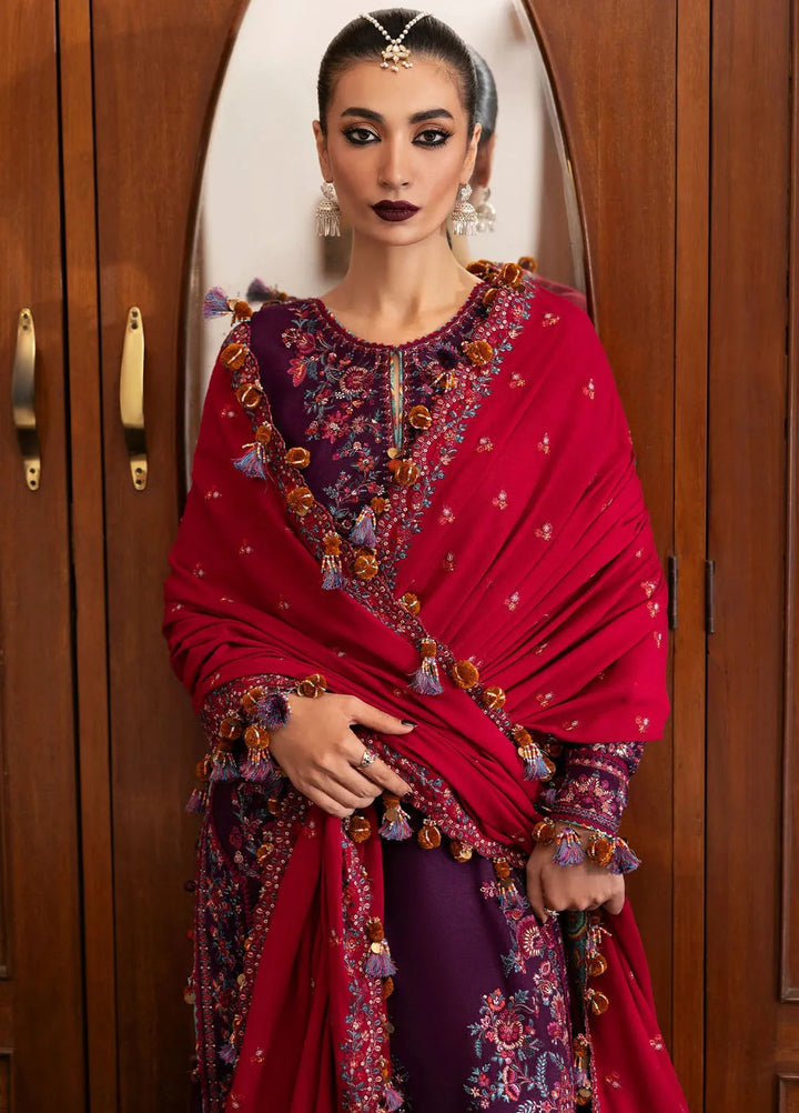 Hussain Rehar Embroidered Karandi Suit Unstitched 3 Piece HRR24W Liliana - Winter Collection