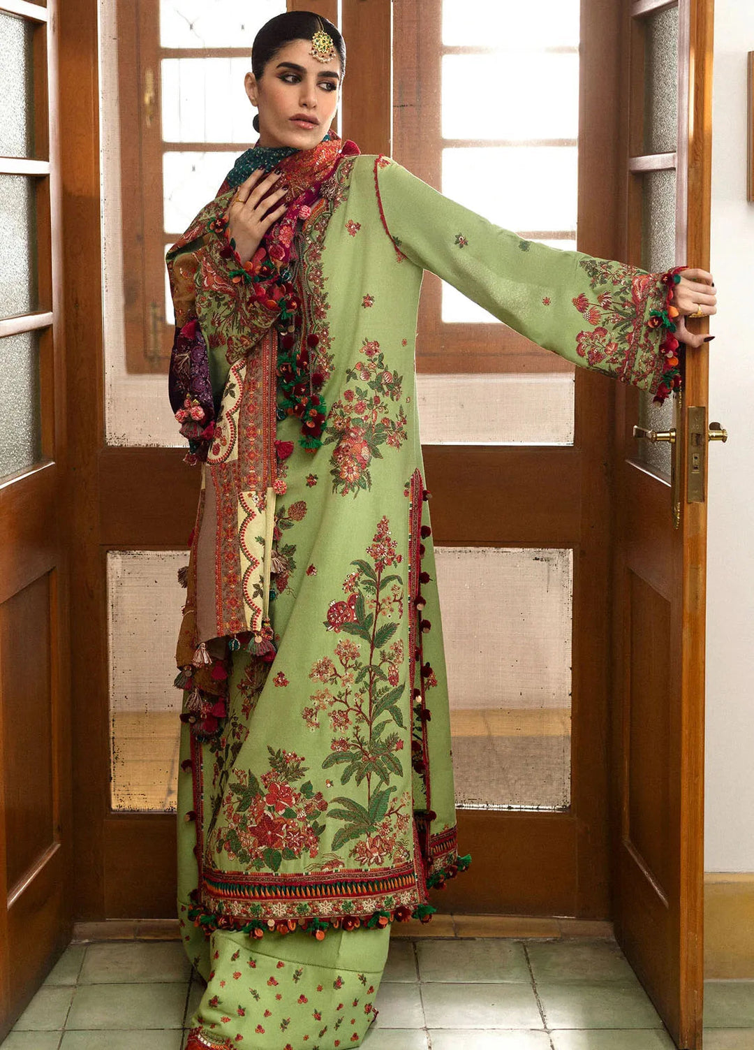 Hussain Rehar Embroidered Karandi Suit Unstitched 3 Piece HRR24W Mosy - Winter Collection