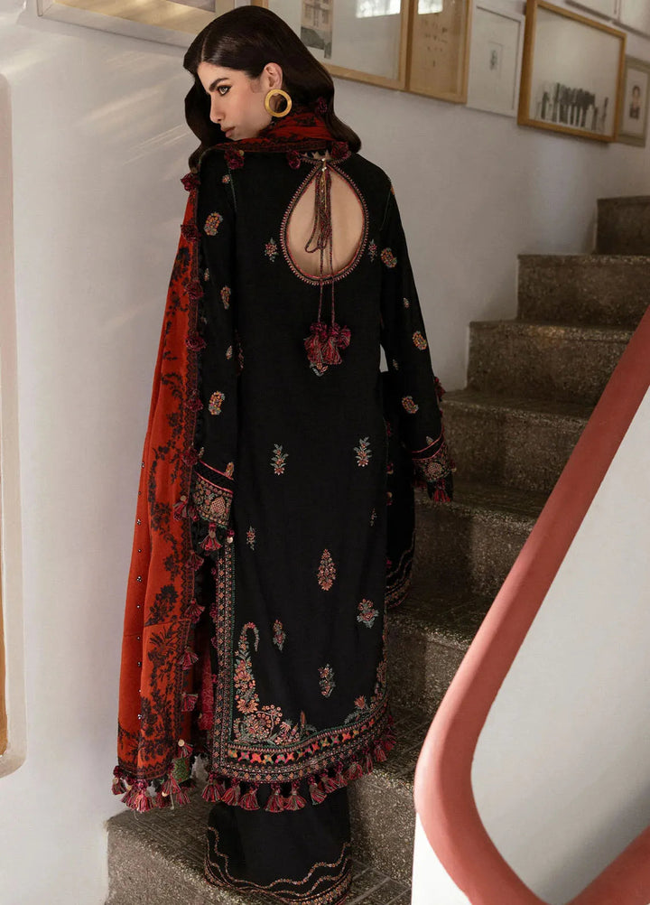 Hussain Rehar Embroidered Karandi Suit Unstitched 3 Piece HRR24W Sahe - Winter Collection