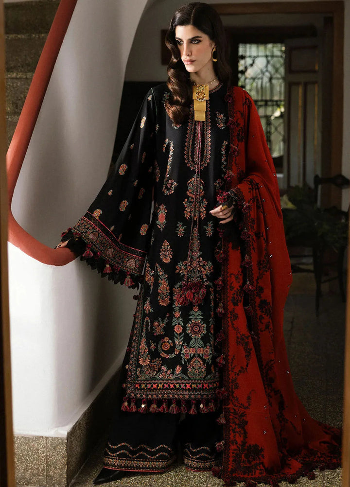 Hussain Rehar Embroidered Karandi Suit Unstitched 3 Piece HRR24W Sahe - Winter Collection