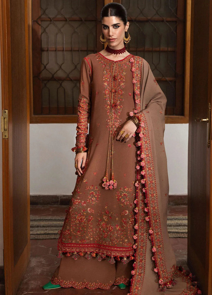 Hussain Rehar Embroidered Karandi Suit Unstitched 3 Piece HRR24W Shay - Winter Collection