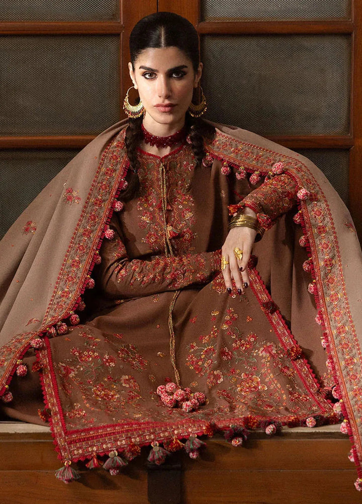 Hussain Rehar Embroidered Karandi Suit Unstitched 3 Piece HRR24W Shay - Winter Collection