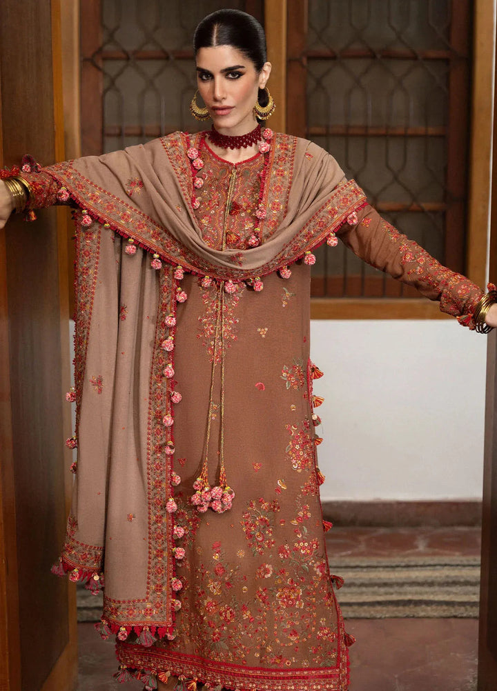 Hussain Rehar Embroidered Karandi Suit Unstitched 3 Piece HRR24W Shay - Winter Collection