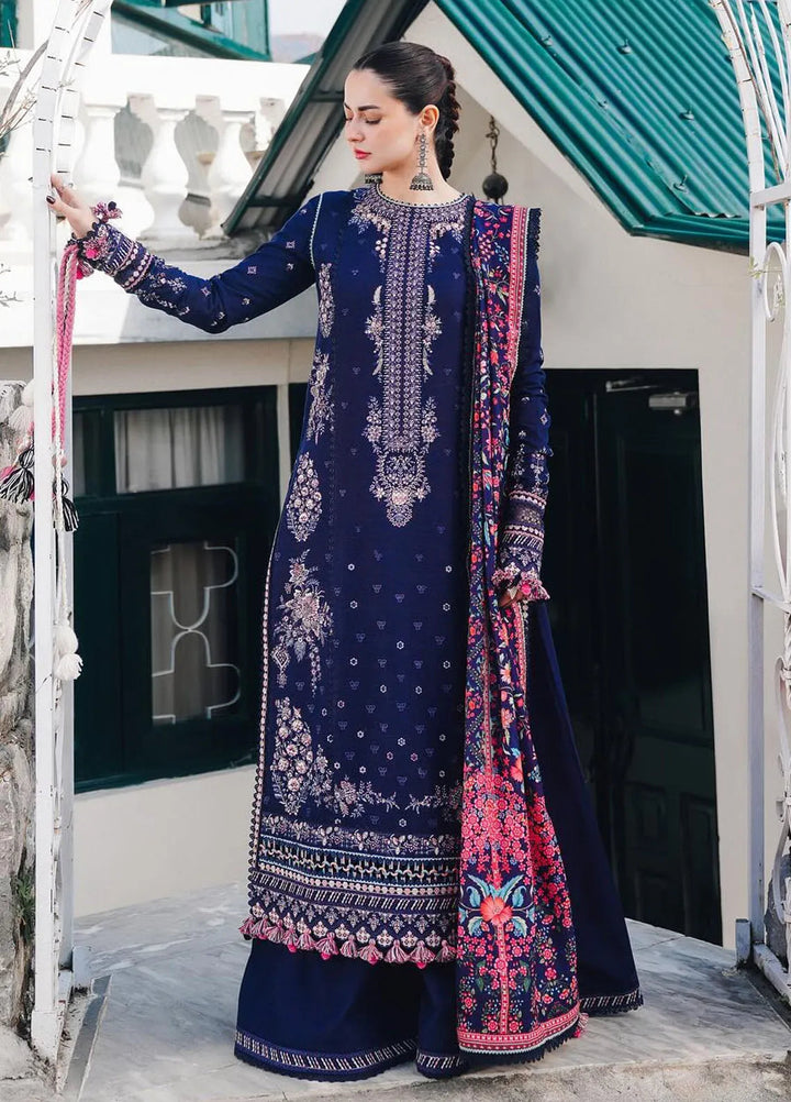 Hussain Rehar Embroidered Khaddar Suits Unstitched 3 Piece HRR24WS Barq - Winter Collection