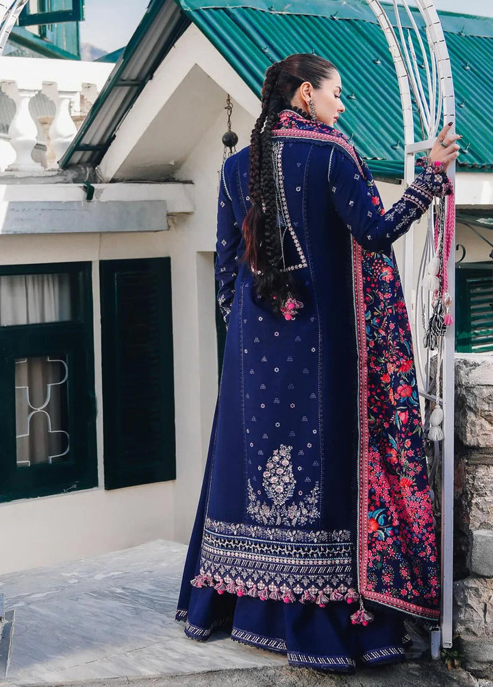 Hussain Rehar Embroidered Khaddar Suits Unstitched 3 Piece HRR24WS Barq - Winter Collection