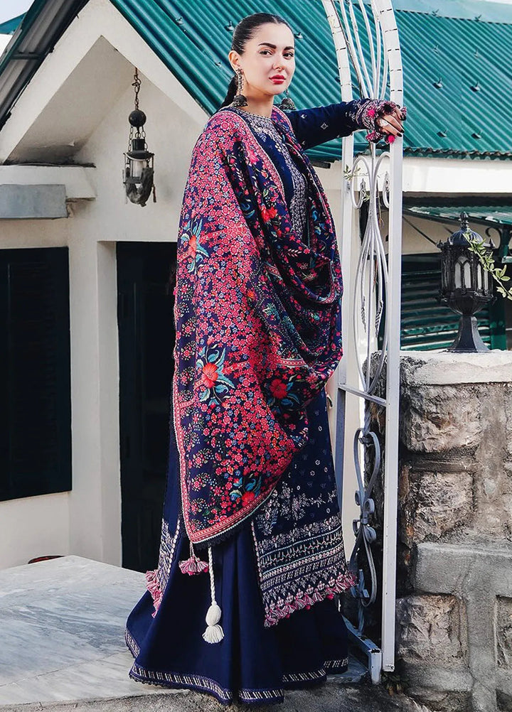 Hussain Rehar Embroidered Khaddar Suits Unstitched 3 Piece HRR24WS Barq - Winter Collection