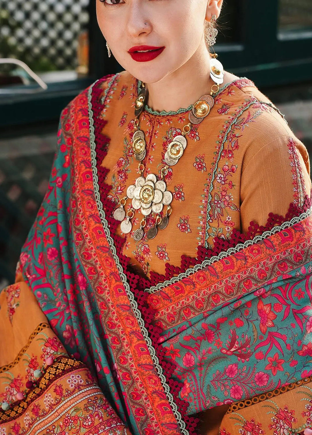 Hussain Rehar Embroidered Khaddar Suits Unstitched 3 Piece HRR24WS Horain - Winter Collection