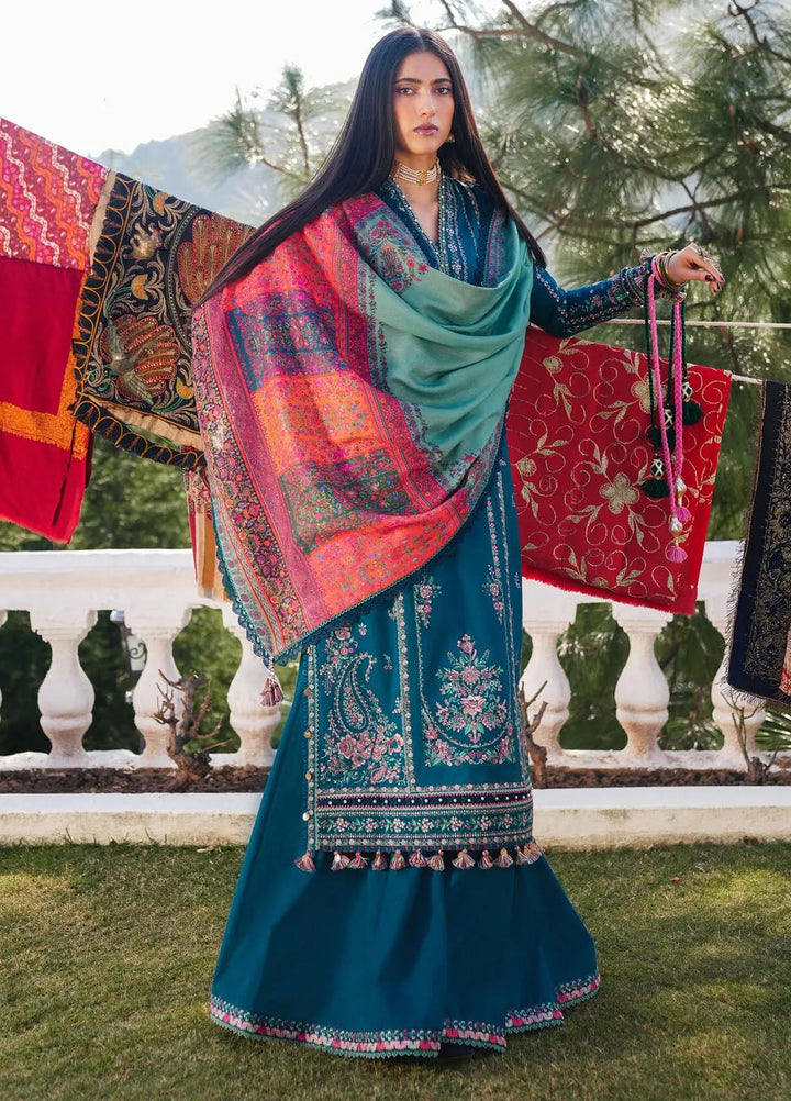 Hussain Rehar Embroidered Khaddar Suits Unstitched 3 Piece HRR24WS Jamil - Winter Collection