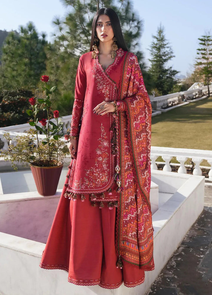 Hussain Rehar Embroidered Khaddar Suits Unstitched 3 Piece HRR24WS Mana - Winter Collection