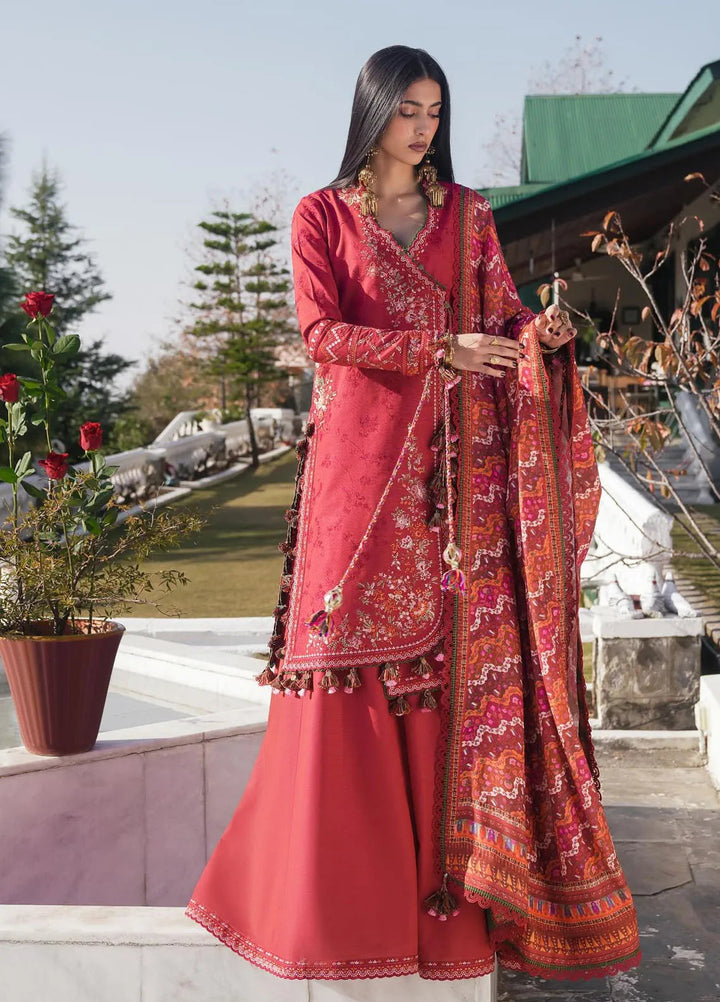 Hussain Rehar Embroidered Khaddar Suits Unstitched 3 Piece HRR24WS Mana - Winter Collection