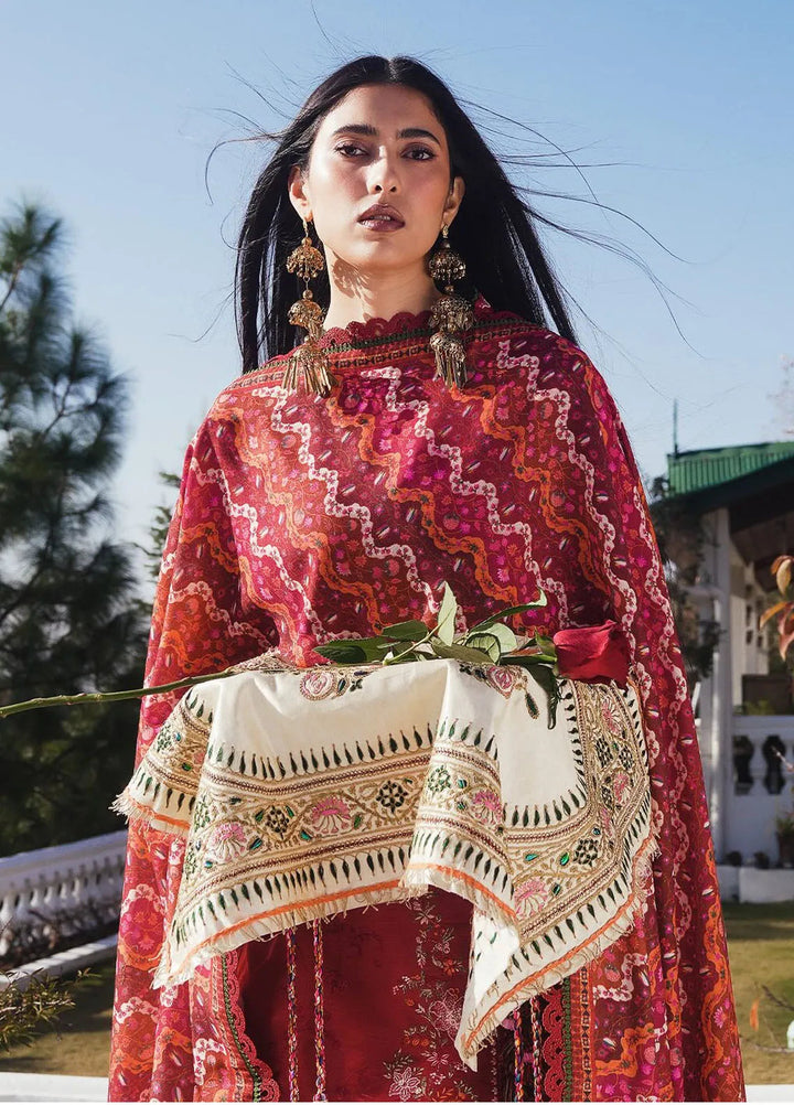 Hussain Rehar Embroidered Khaddar Suits Unstitched 3 Piece HRR24WS Mana - Winter Collection