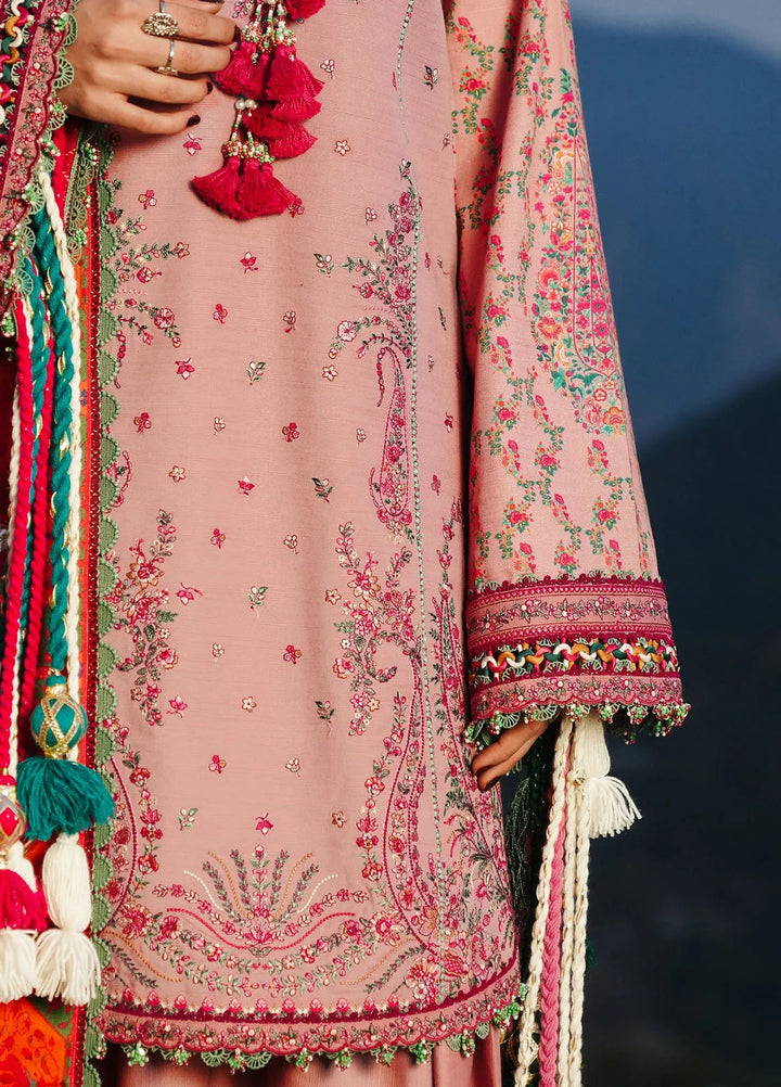 Hussain Rehar Embroidered Khaddar Suits Unstitched 3 Piece HRR24WS Mehr - Winter Collection