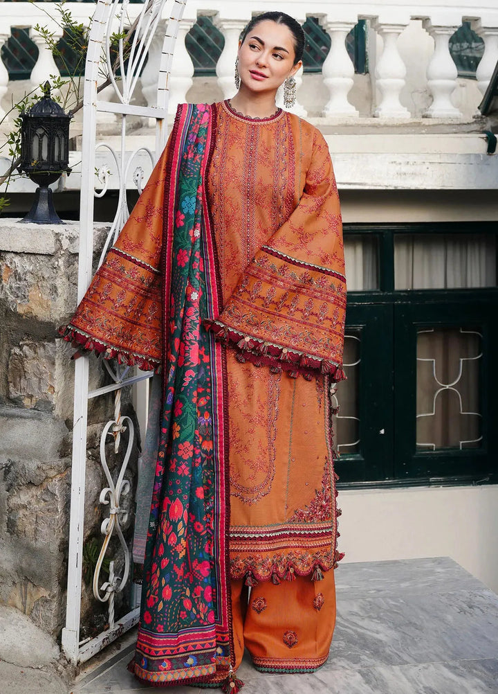 Hussain Rehar Embroidered Khaddar Suits Unstitched 3 Piece HRR24WS Tamar - Winter Collection
