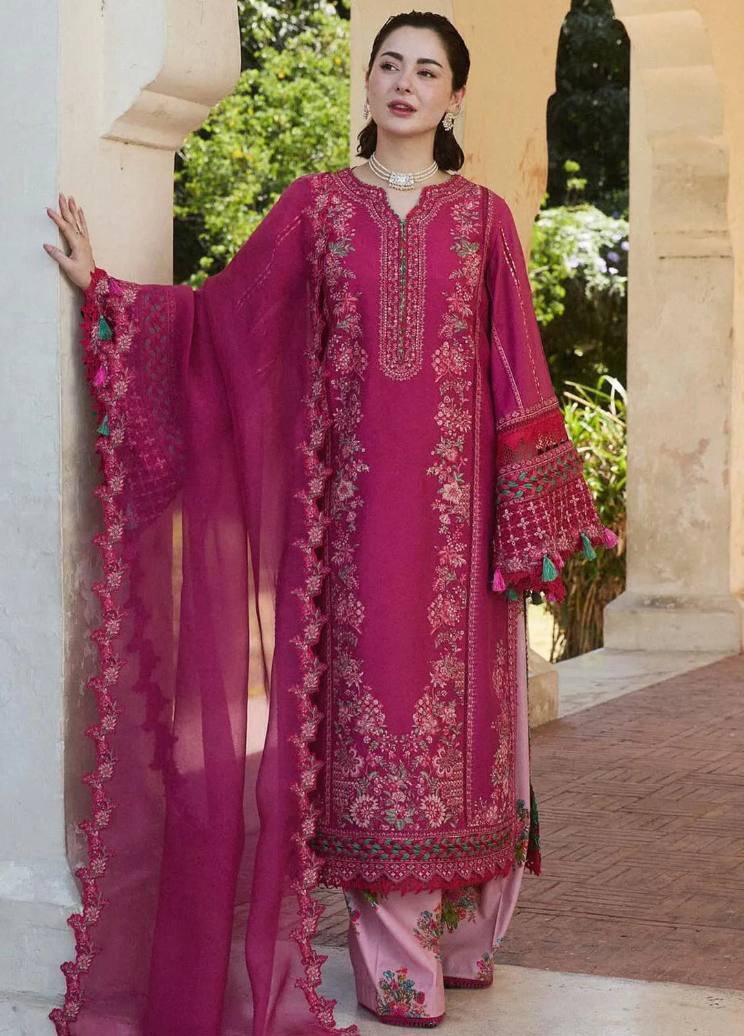 Hussain Rehar Embroidered Lawn Suit Unstitched 3 Piece HRR24S Bliss - Summer Collection