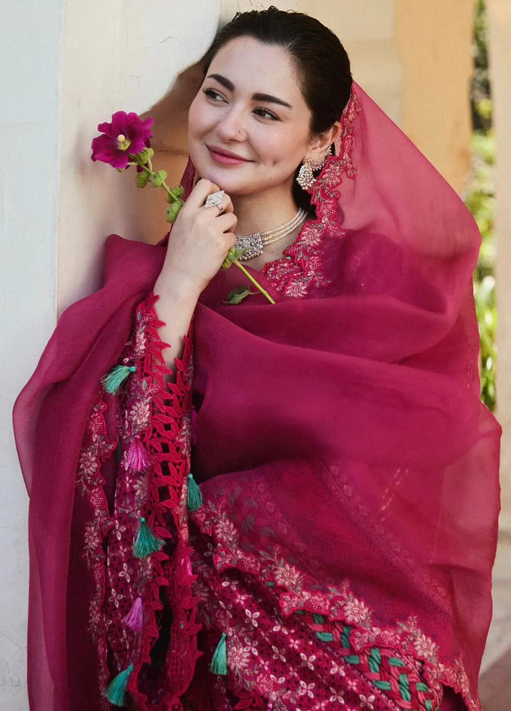 Hussain Rehar Embroidered Lawn Suit Unstitched 3 Piece HRR24S Bliss - Summer Collection