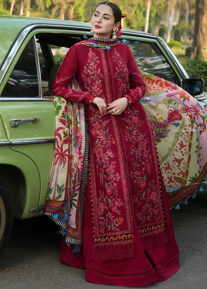 Hussain Rehar Embroidered Lawn Suit Unstitched 3 Piece HRR24S Bloom - Summer Collection