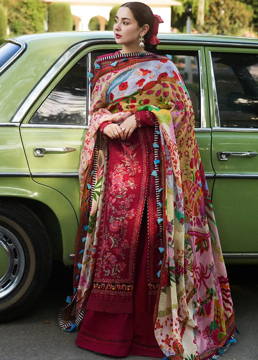 Hussain Rehar Embroidered Lawn Suit Unstitched 3 Piece HRR24S Bloom - Summer Collection