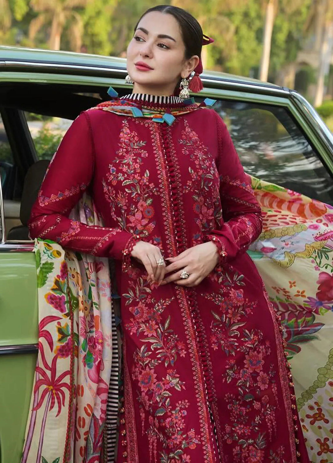 Hussain Rehar Embroidered Lawn Suit Unstitched 3 Piece HRR24S Bloom - Summer Collection