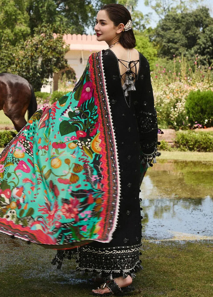 Hussain Rehar Embroidered Lawn Suit Unstitched 3 Piece HRR24S Rave - Summer Collection