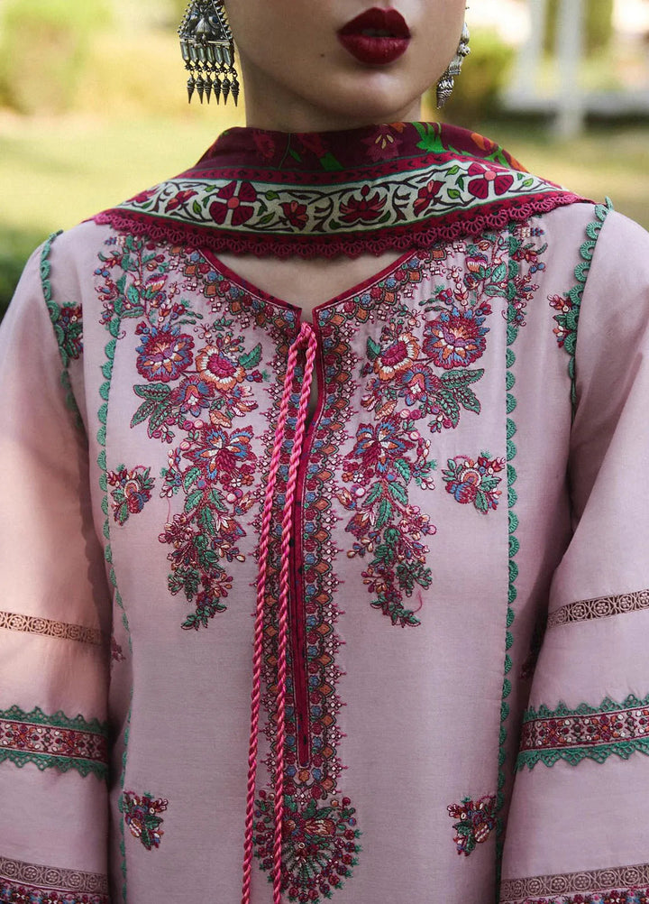 Hussain Rehar Embroidered Lawn Suit Unstitched 3 Piece HRR24S Sakura - Summer Collection