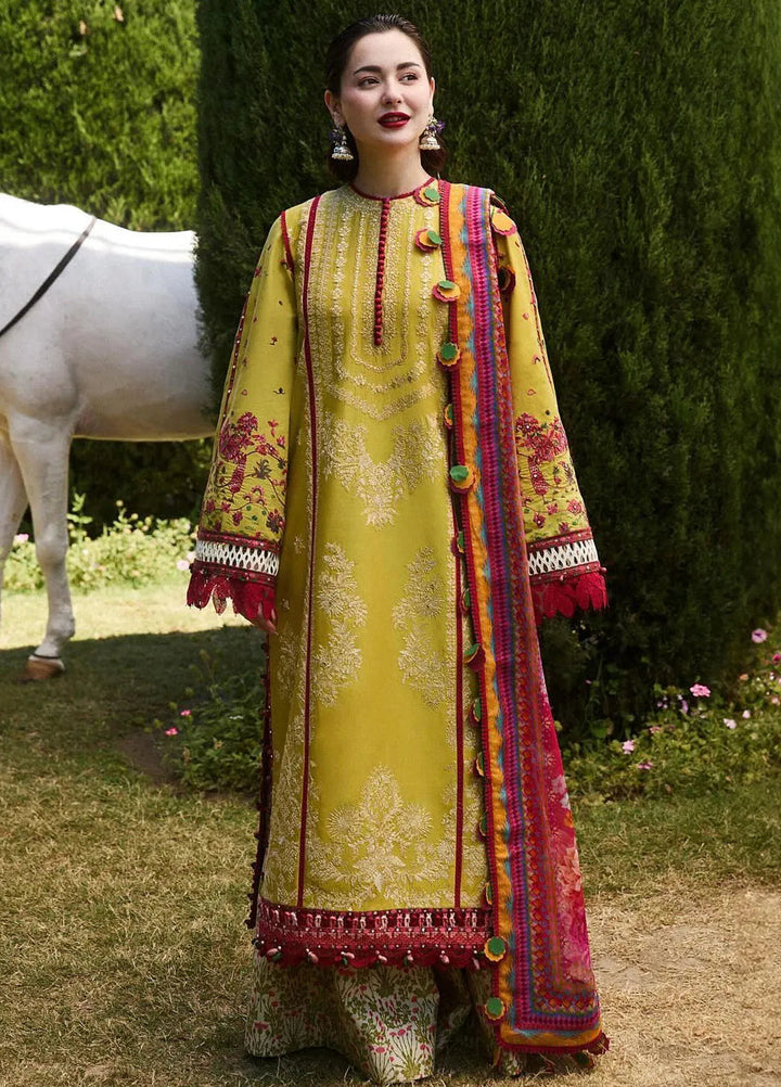 Hussain Rehar Embroidered Lawn Suit Unstitched 3 Piece HRR24S Zest - Summer Collection