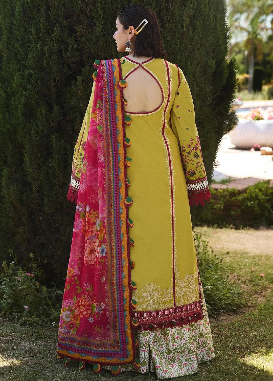 Hussain Rehar Embroidered Lawn Suit Unstitched 3 Piece HRR24S Zest - Summer Collection