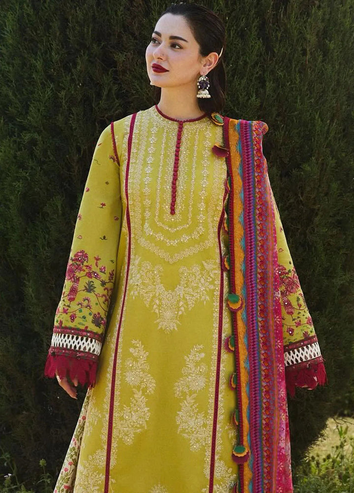Hussain Rehar Embroidered Lawn Suit Unstitched 3 Piece HRR24S Zest - Summer Collection