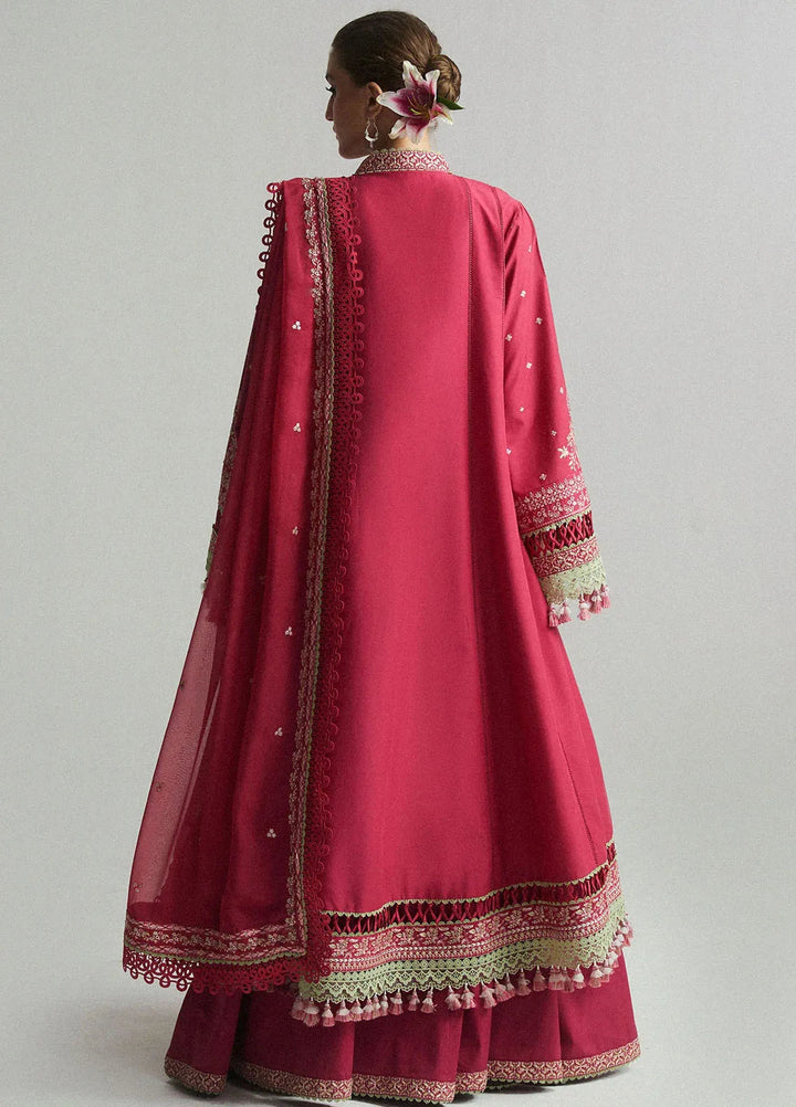 Hussain Rehar Embroidered Lawn Suit Unstitched 3 Piece HRRS24E Corale - Festive Collection