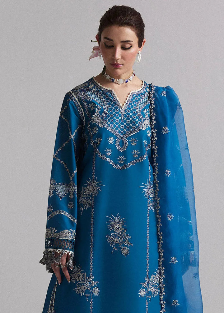 Hussain Rehar Embroidered Lawn Suit Unstitched 3 Piece HRRS24E Luce - Festive Collection