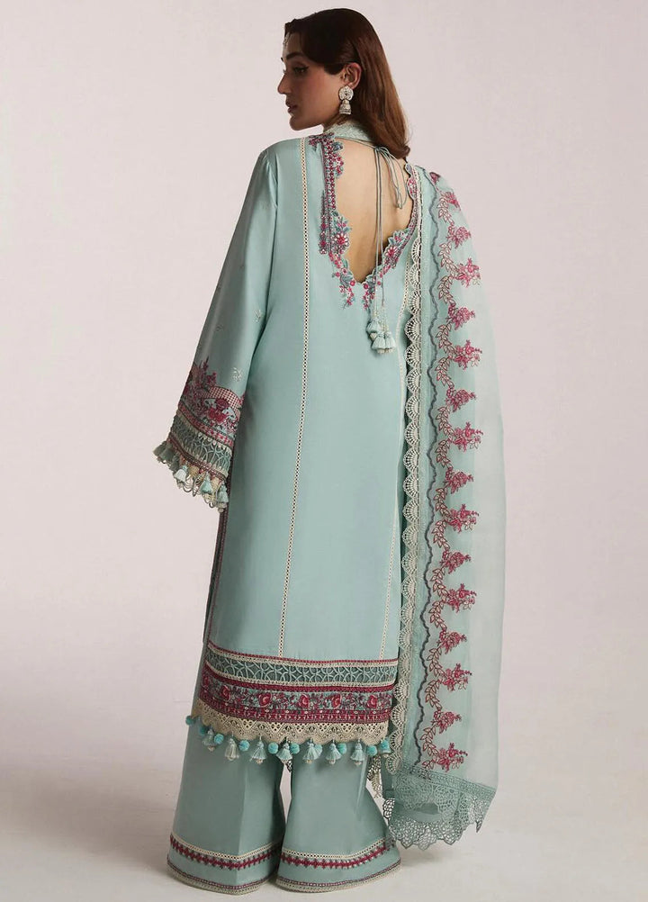 Hussain Rehar Embroidered Lawn Suit Unstitched 3 Piece HRRS24E Moraine - Festive Collection