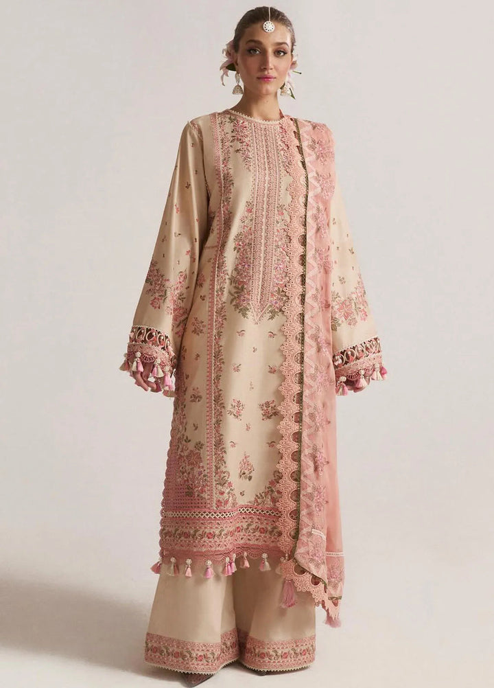 Hussain Rehar Embroidered Lawn Suit Unstitched 3 Piece HRRS24E Stile - Festive Collection