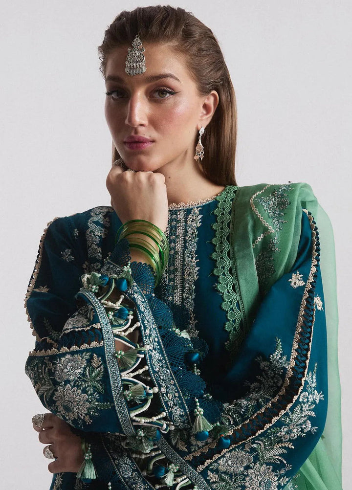 Hussain Rehar Embroidered Lawn Suit Unstitched 3 Piece HRRS24E Vivace - Festive Collection